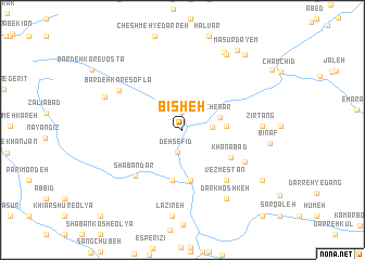 map of Bīsheh