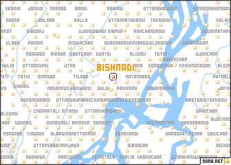 map of Bishnādi