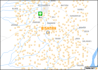 map of Bishnāh