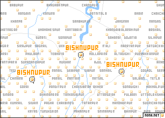 map of Bishnupur