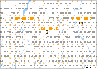 map of Bishnupur