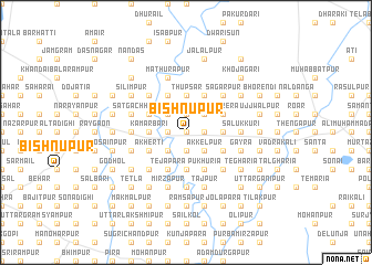 map of Bishnupur