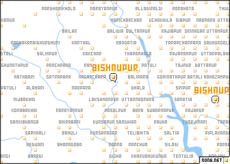 map of Bishnupur