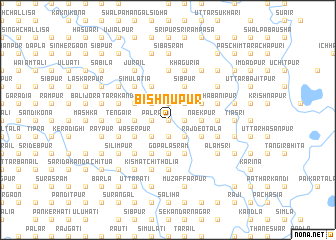 map of Bishnupur