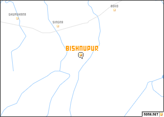 map of Bishnūpur