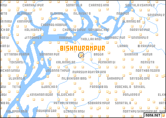 map of Bishnurāmpur