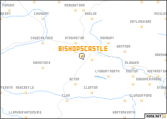 map of Bishops Castle