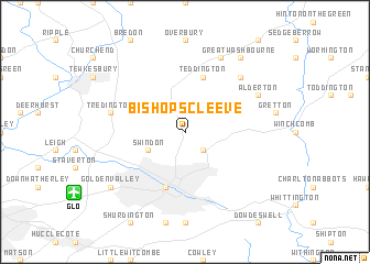 map of Bishops Cleeve