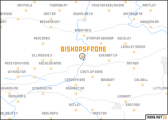 map of Bishops Frome