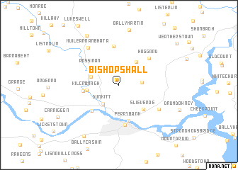 map of Bishopshall