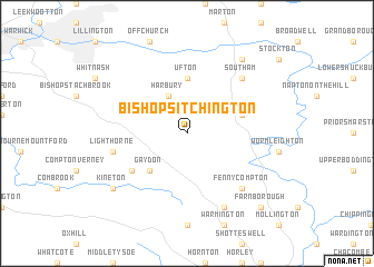map of Bishops Itchington