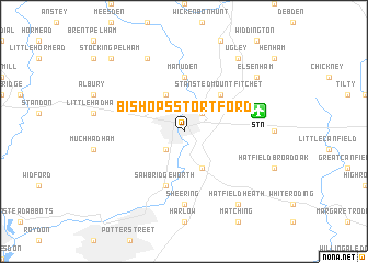 map of Bishops Stortford