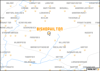 map of Bishop Wilton