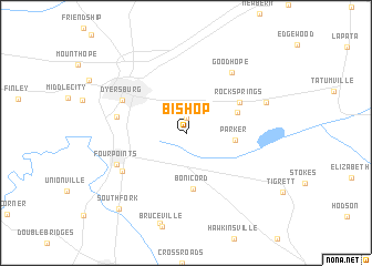 map of Bishop