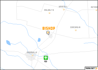 map of Bishop