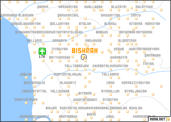 map of Bishrāḩ