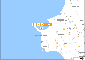 map of ((Bishtkamzë ))