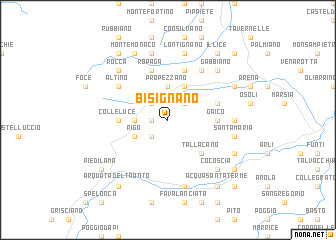 map of Bisignano