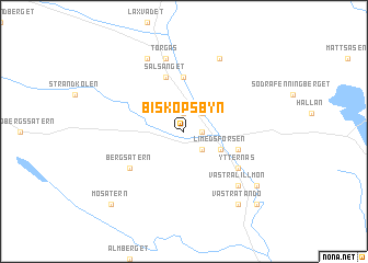 map of Biskopsbyn