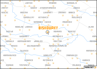 map of Biskoupky