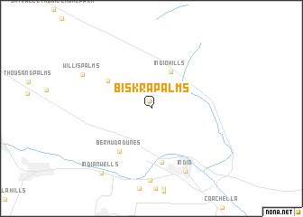 map of Biskra Palms