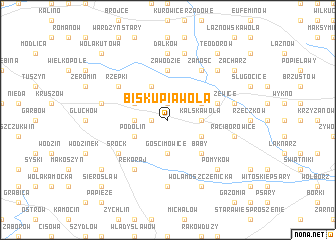 map of Biskupia Wola