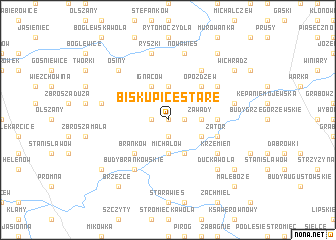 map of Biskupice Stare