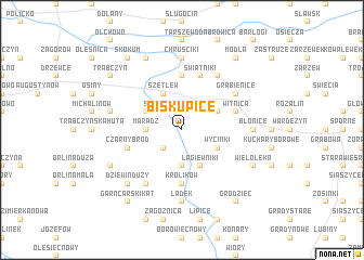 map of Biskupice