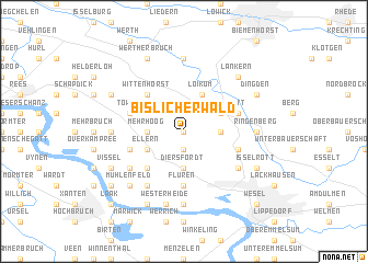 map of Bislicherwald