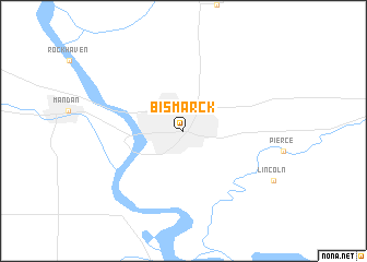 map of Bismarck