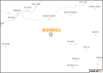 map of Bismarck