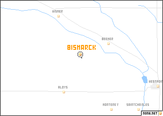 map of Bismarck