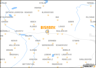 map of Bismark