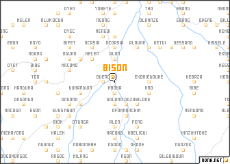 map of Bison
