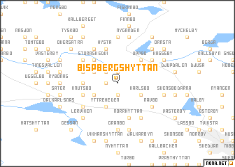 map of Bispbergshyttan