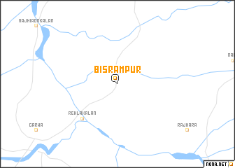 map of Bisrāmpur