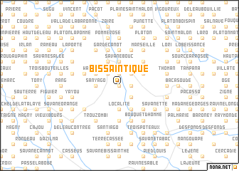 map of Bissaintique