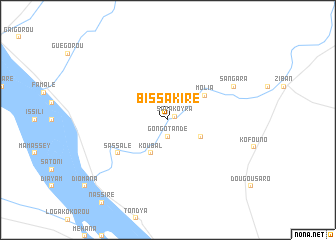 map of Bissakiré
