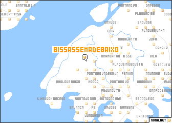 map of Bissássema de Baixo