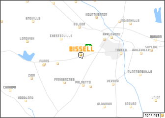 map of Bissell