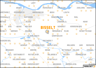 map of Bisselt