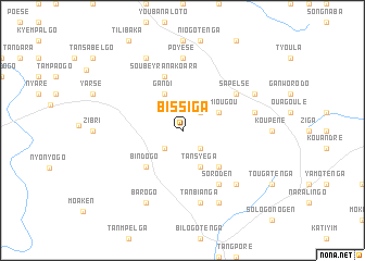 map of Bissiga