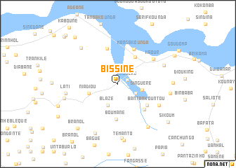 map of Bissine