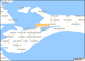 map of Bissinge