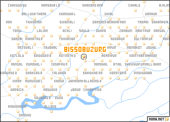 map of Bisso Buzurg