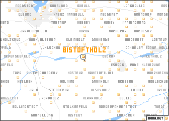 map of Bistoftholz