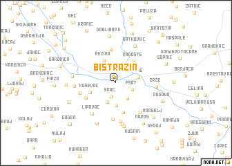 map of Bistražin