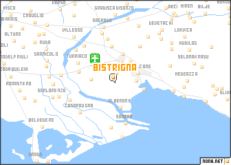 map of Bistrigna