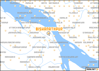 map of Biswanāthpur