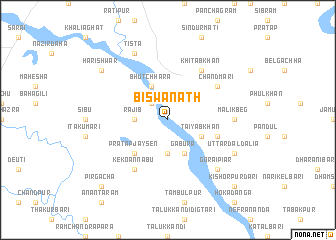 map of Biswānāth